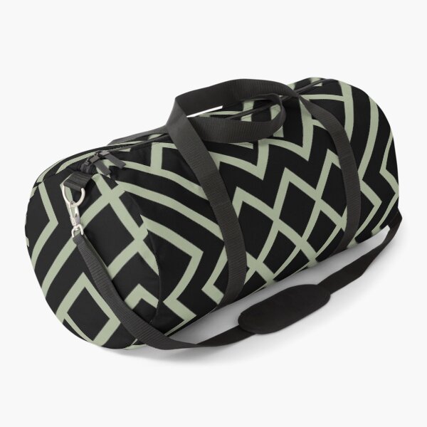 Item preview, Black and Green Modern Abstract Geometric Shape Pattern Pairs Dulux 2022 Popular Colour Bamboo Stem designed and sold by ColorOfTheYears.