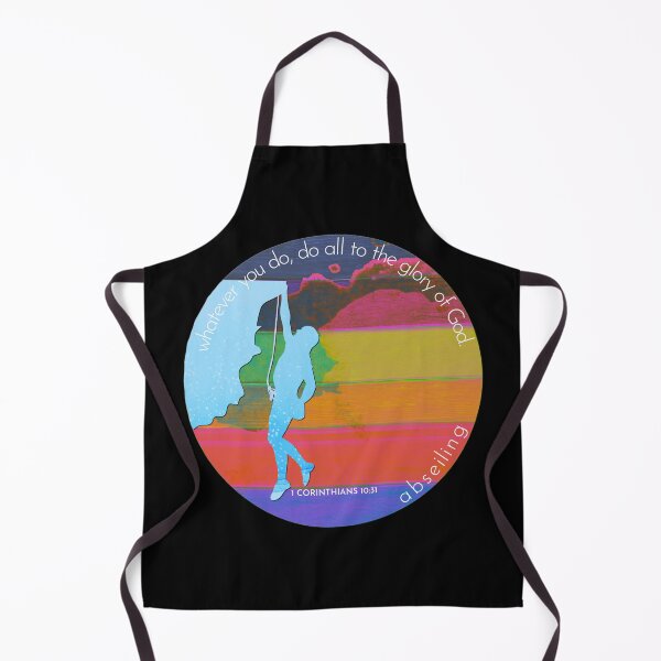 Item preview, Abseiling Bible Verse Silhouette Retro Vintage Watercolour Backdrop designed and sold by TheKingdomAttic.