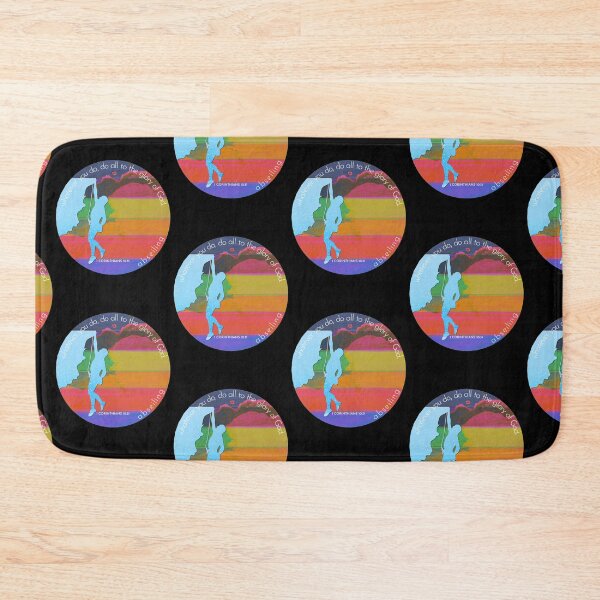 Item preview, Abseiling Bible Verse Silhouette Retro Vintage Watercolour Backdrop designed and sold by TheKingdomAttic.