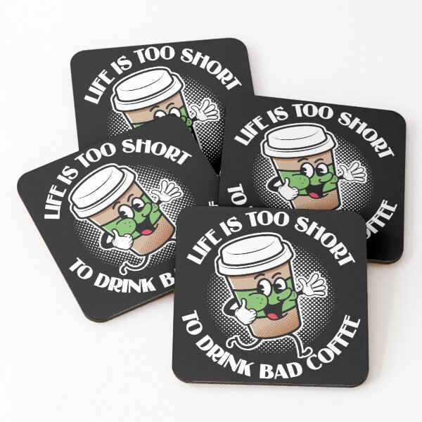 Item preview, Lifes too short to drink bad coffee designed and sold by retrippy.