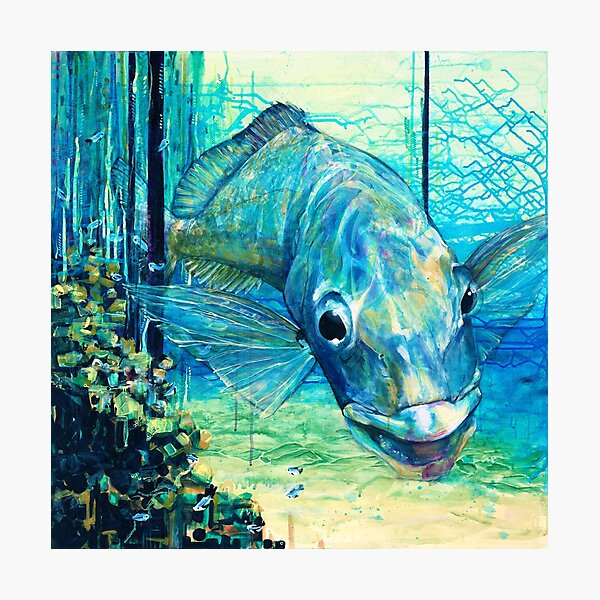 Pause! (acrylic painting by Jo Starling, 2020) Photographic Print