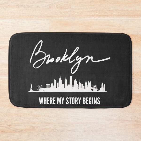 Item preview, BROOKLYN Where my story begins in black and white w/ Brooklyn bridge designed and sold by DoloresAlaire.