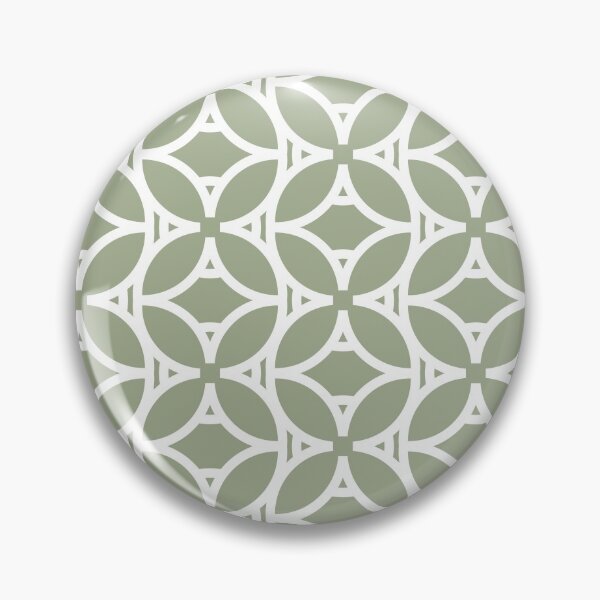 Item preview, Green and White Tessellation Line Pattern 37 Pairs Dulux 2022 Popular Colour Bamboo Stem designed and sold by ColorOfTheYears.