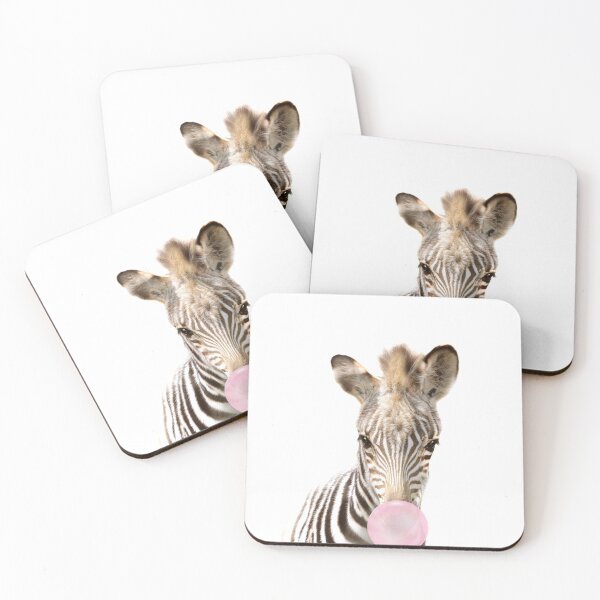 Item preview, Baby Zebra Blowing Bubble Gum by Zouzounio Art designed and sold by zouzounioart.