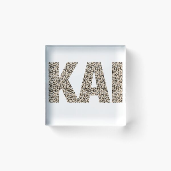 Item preview, Kai name leopard pattern my name is Kai gift birthday holiday anniversary Essential Inspiration Joy Mood Funny designed and sold by DesignByHeartUK.