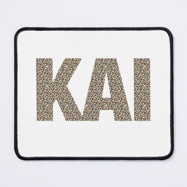 Item preview, Kai name leopard pattern my name is Kai gift birthday holiday anniversary Essential Inspiration Joy Mood Funny designed and sold by DesignByHeartUK.