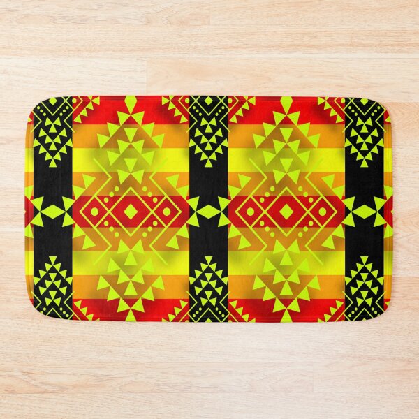 Item preview, Yellow / Black Fire Geometric Native Print designed and sold by JMWCD.