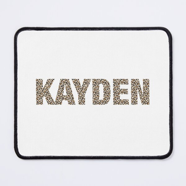 Item preview, Kayden name leopard pattern my name is Kayden gift birthday holiday anniversary Essential Inspiration Joy Mood Funny designed and sold by DesignByHeartUK.