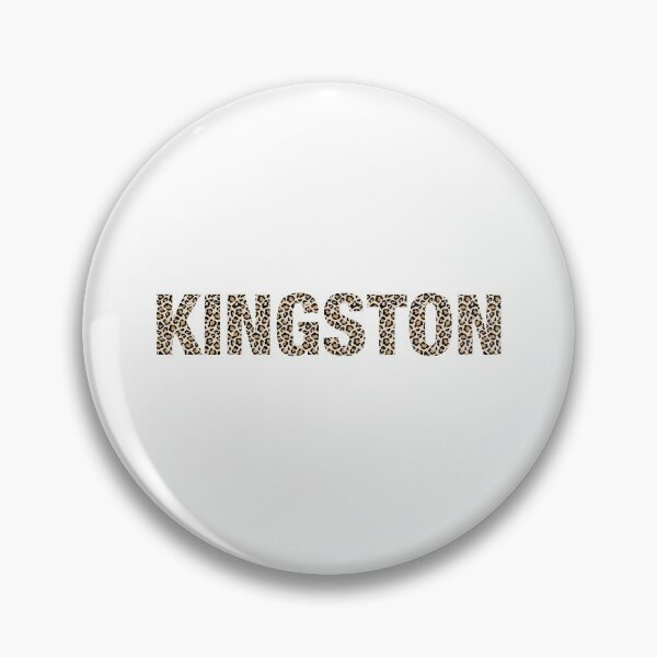 Item preview, Kingston name leopard pattern my name is Kingston gift birthday holiday anniversary Essential Inspiration Joy Mood Funny designed and sold by DesignByHeartUK.