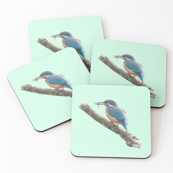 Item preview, Kingfisher with a small fish in its bill designed and sold by Drew McAvoy.