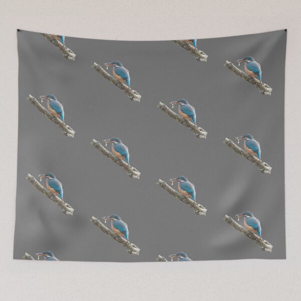 Item preview, Kingfisher with a small fish in its bill designed and sold by Drew McAvoy.