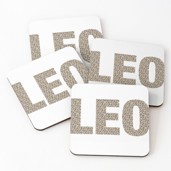 Item preview, Leo name leopard pattern my name is Leo gift birthday holiday anniversary Essential Inspiration Joy Mood Funny designed and sold by DesignByHeartUK.