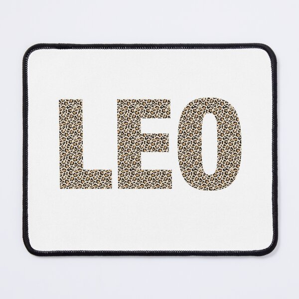 Item preview, Leo name leopard pattern my name is Leo gift birthday holiday anniversary Essential Inspiration Joy Mood Funny designed and sold by DesignByHeartUK.