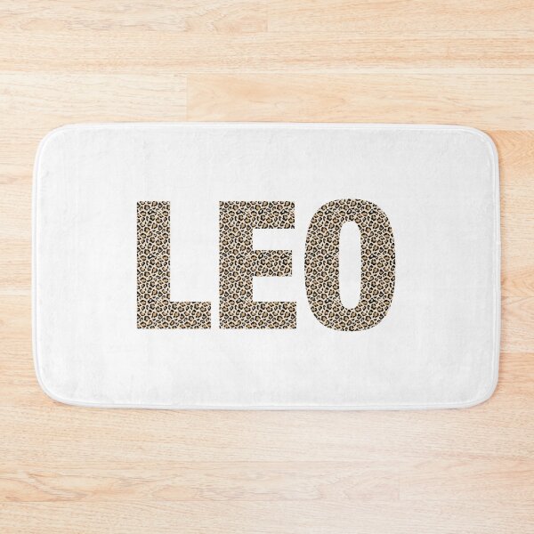 Item preview, Leo name leopard pattern my name is Leo gift birthday holiday anniversary Essential Inspiration Joy Mood Funny designed and sold by DesignByHeartUK.