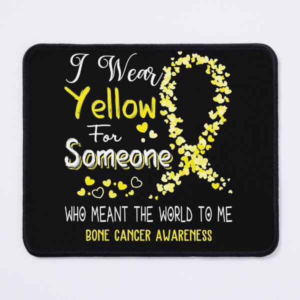Item preview, I Wear Yellow For Bone Cancer Awareness designed and sold by Tadmab.