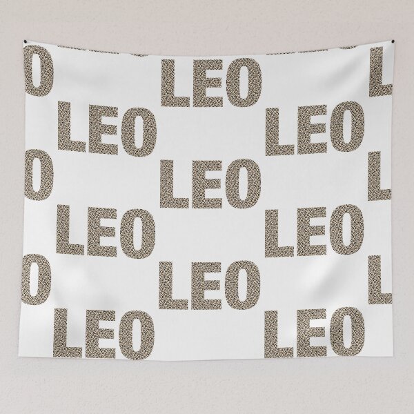 Item preview, Leo name leopard pattern my name is Leo gift birthday holiday anniversary Essential Inspiration Joy Mood Funny designed and sold by DesignByHeartUK.