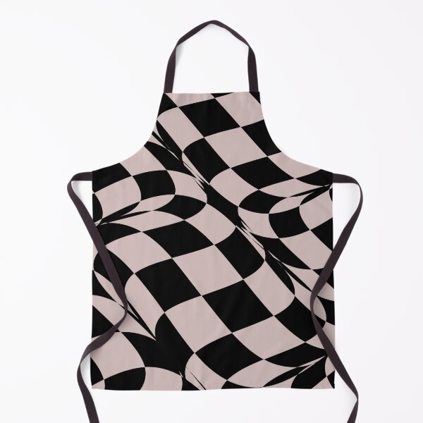 Artikelvorschau, Black and Pink Abstract Retro Distorted Checkerboard Pattern Pairs 2022 Popular Colour Rose Canopy entworfen und verkauft von ColorOfTheYears.