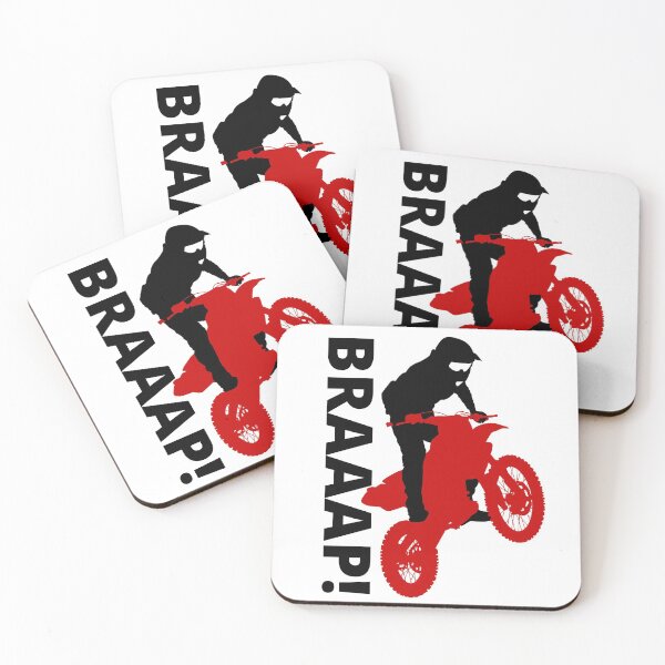 Item preview, BRAAAP! Dirt Biking ( Red and Black ) designed and sold by Wheeler-Styl3.