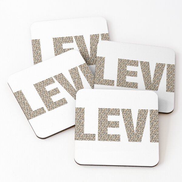 Item preview, Levi name Levipard pattern my name is Levi gift birthday holiday anniversary Essential Inspiration Joy Mood Funny designed and sold by DesignByHeartUK.