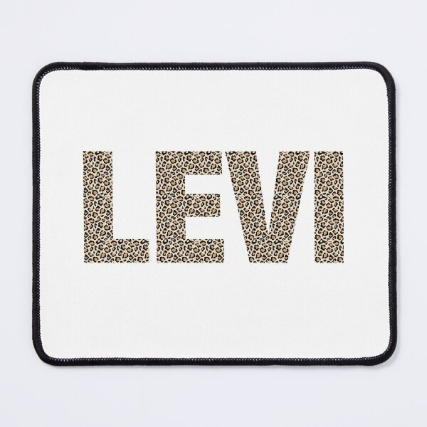 Item preview, Levi name Levipard pattern my name is Levi gift birthday holiday anniversary Essential Inspiration Joy Mood Funny designed and sold by DesignByHeartUK.