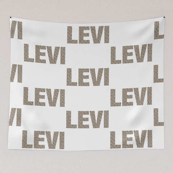 Item preview, Levi name Levipard pattern my name is Levi gift birthday holiday anniversary Essential Inspiration Joy Mood Funny designed and sold by DesignByHeartUK.