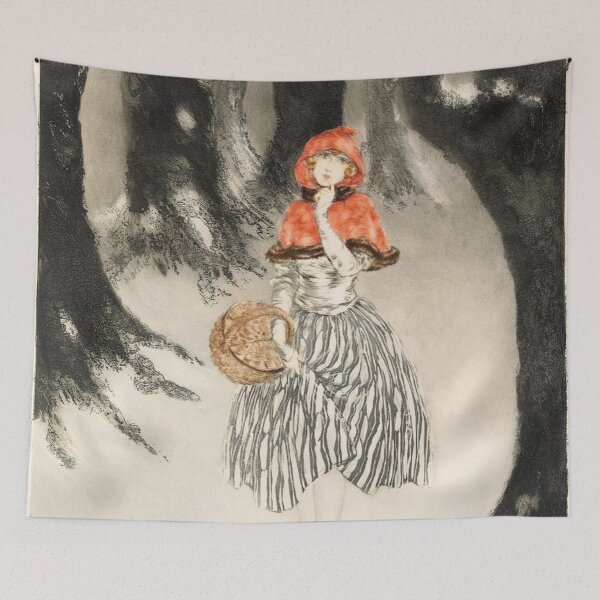 Item preview, Louis Icart  " Red Riding Hood" designed and sold by Pinkmagenta.