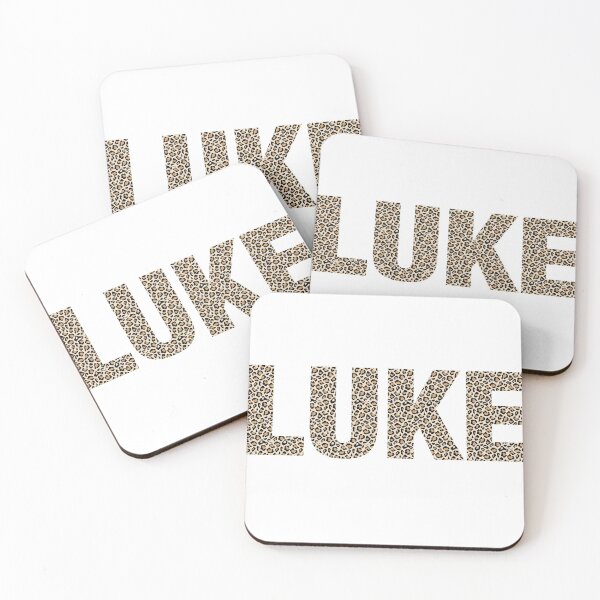 Aperçu de l'œuvre Luke name Luke leopard pattern my name is Luke gift birthday holiday anniversary Essential Inspiration Joy Mood Funny créée et vendue par DesignByHeartUK.