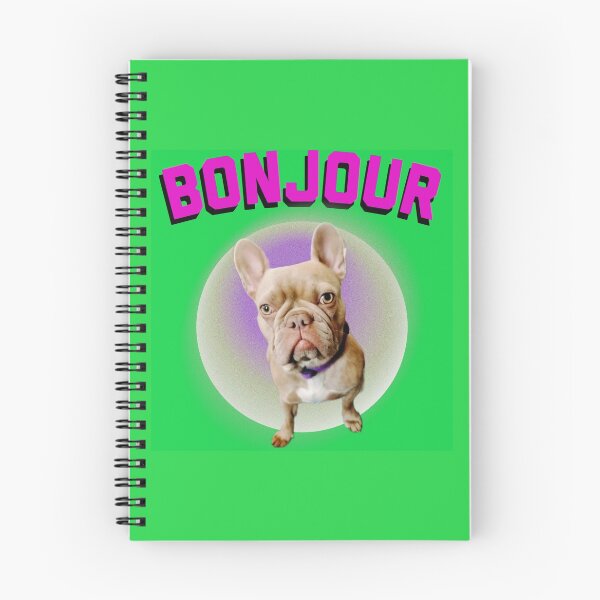 Item preview, Isabella french bulldog bonjour artwork designed and sold by Kboodesigns.
