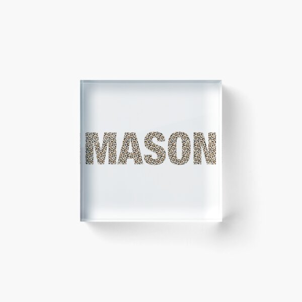 Item preview, Mason name Mason leopard pattern my name is Mason gift birthday holiday anniversary Essential Inspiration Joy Mood Funny designed and sold by DesignByHeartUK.