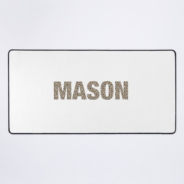 Item preview, Mason name Mason leopard pattern my name is Mason gift birthday holiday anniversary Essential Inspiration Joy Mood Funny designed and sold by DesignByHeartUK.