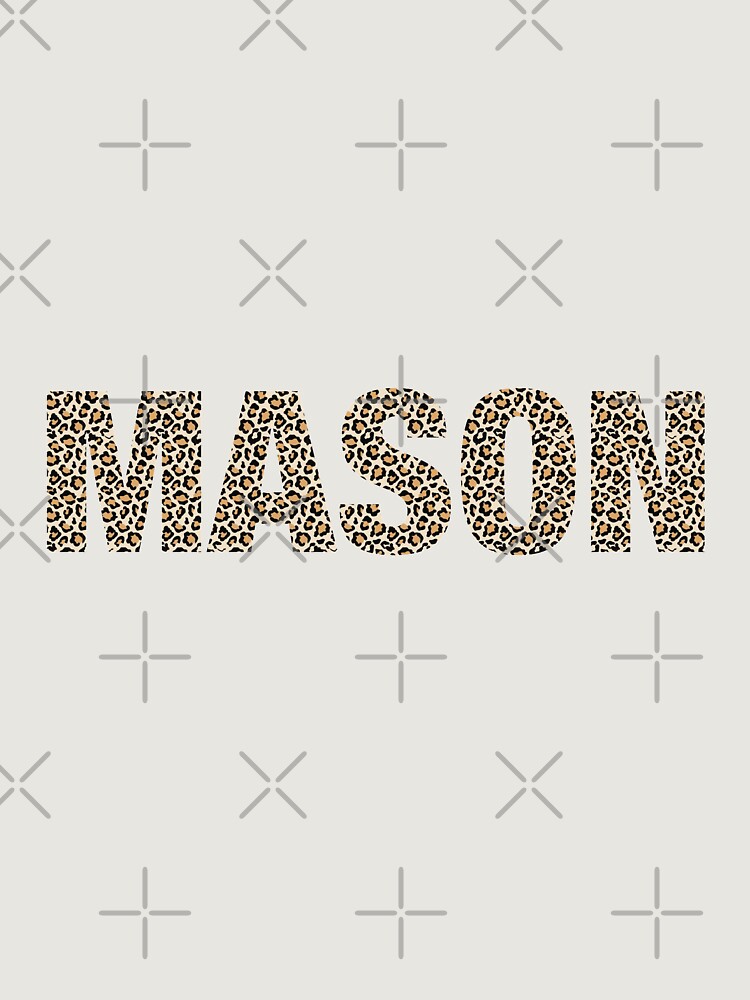 Thumbnail 6 von 6, Premium Oversized Pullover, Mason name Mason leopard pattern my name is Mason gift birthday holiday anniversary Essential Inspiration Joy Mood Funny designt und verkauft von DesignByHeartUK.