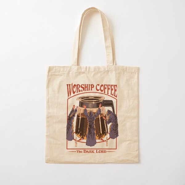 Worship Coffee Cotton Tote Bag