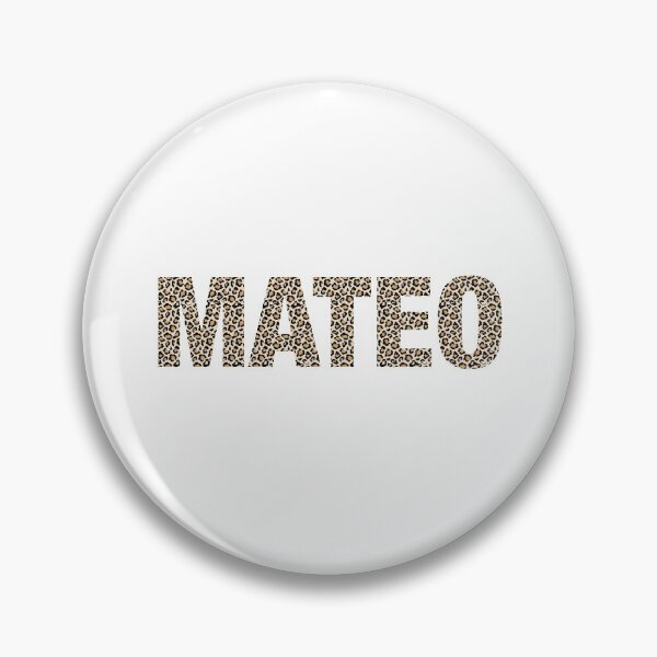 Item preview, Mateo name Mateo leopard pattern my name is Mateo gift birthday holiday anniversary Essential Inspiration Joy Mood Funny designed and sold by DesignByHeartUK.