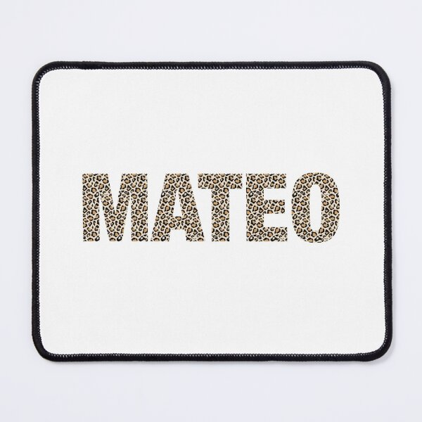Item preview, Mateo name Mateo leopard pattern my name is Mateo gift birthday holiday anniversary Essential Inspiration Joy Mood Funny designed and sold by DesignByHeartUK.