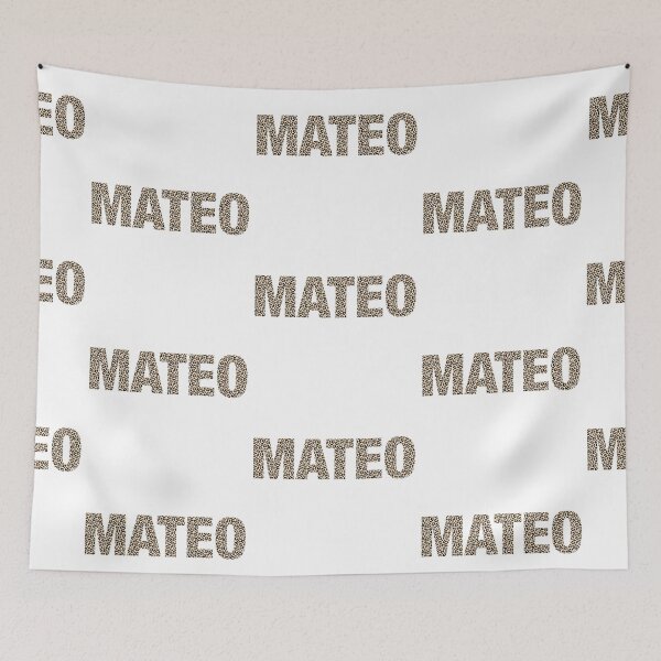 Item preview, Mateo name Mateo leopard pattern my name is Mateo gift birthday holiday anniversary Essential Inspiration Joy Mood Funny designed and sold by DesignByHeartUK.