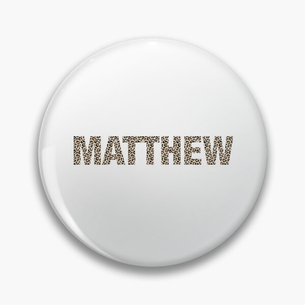 Item preview, Matthew name Matthew leopard pattern my name is Matthew gift birthday holiday anniversary Essential Inspiration Joy Mood Funny designed and sold by DesignByHeartUK.