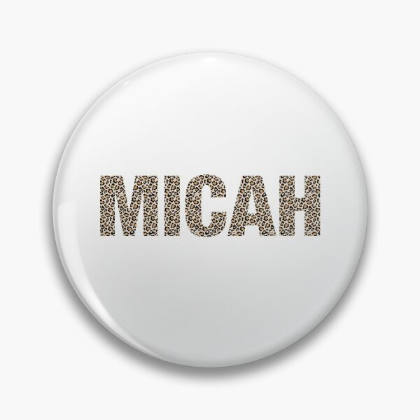Item preview, Micah name Micah leopard pattern my name is Micah gift birthday holiday anniversary Essential Inspiration Joy Mood Funny designed and sold by DesignByHeartUK.
