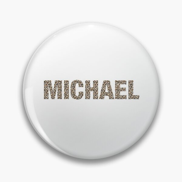Item preview, Michael name Michael leopard pattern my name is Michael gift birthday holiday anniversary Essential Inspiration Joy Mood Funny designed and sold by DesignByHeartUK.