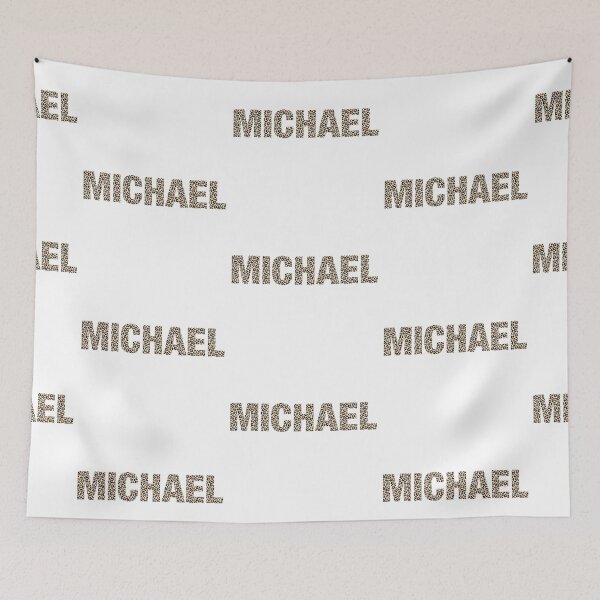 Item preview, Michael name Michael leopard pattern my name is Michael gift birthday holiday anniversary Essential Inspiration Joy Mood Funny designed and sold by DesignByHeartUK.
