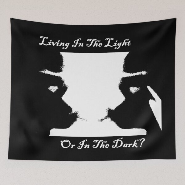Item preview, Living In The Light Or In The Dark? (White Writing) designed and sold by C J Lewis.