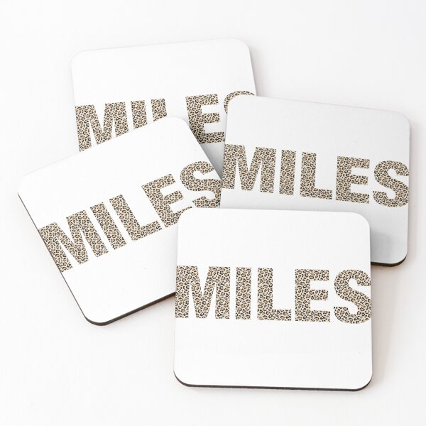 Item preview, Miles name Miles leopard pattern my name is Miles gift birthday holiday anniversary Essential Inspiration Joy Mood Funny designed and sold by DesignByHeartUK.