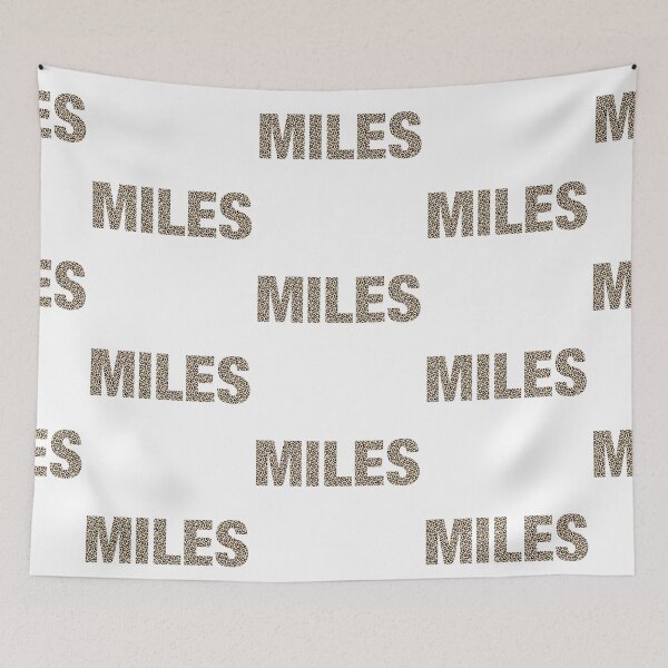 Item preview, Miles name Miles leopard pattern my name is Miles gift birthday holiday anniversary Essential Inspiration Joy Mood Funny designed and sold by DesignByHeartUK.