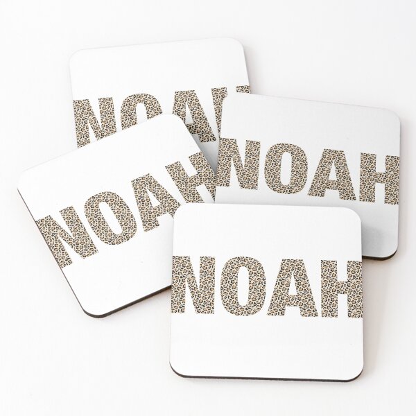 Item preview, Noah name Noah leopard pattern my name is Noah gift birthday holiday anniversary Essential Inspiration Joy Mood Funny designed and sold by DesignByHeartUK.