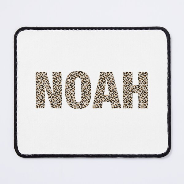 Item preview, Noah name Noah leopard pattern my name is Noah gift birthday holiday anniversary Essential Inspiration Joy Mood Funny designed and sold by DesignByHeartUK.