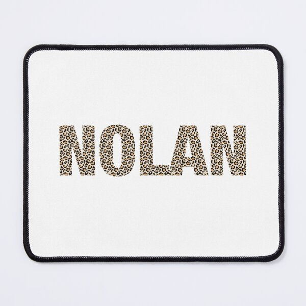 Item preview, Nolan name Nolan leopard pattern my name is Nolan gift birthday holiday anniversary Essential Inspiration Joy Mood Funny designed and sold by DesignByHeartUK.