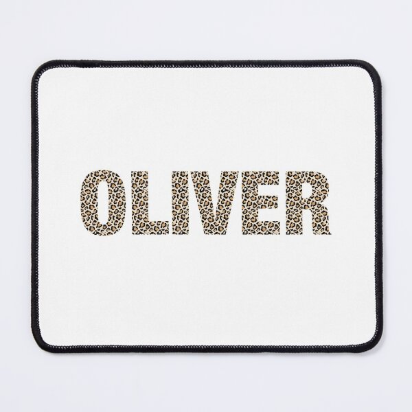 Item preview, Oliver name Oliver leopard pattern my name is Oliver gift birthday holiday anniversary Essential Inspiration Joy Mood Funny designed and sold by DesignByHeartUK.
