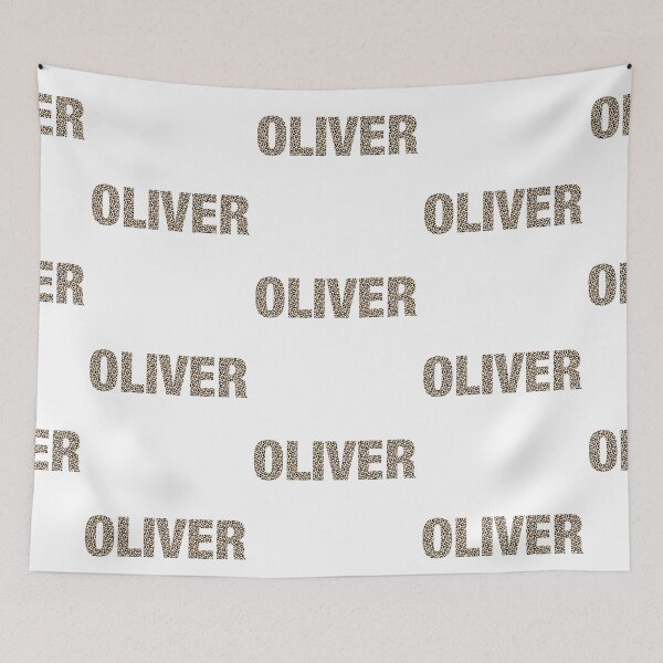 Item preview, Oliver name Oliver leopard pattern my name is Oliver gift birthday holiday anniversary Essential Inspiration Joy Mood Funny designed and sold by DesignByHeartUK.
