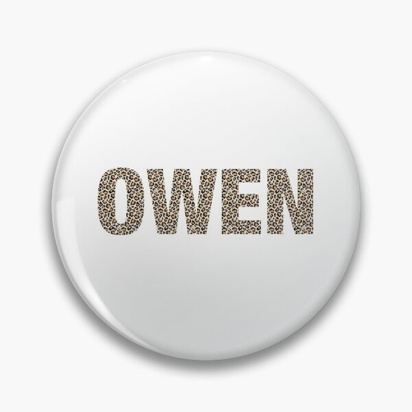 Item preview, Owen name Owen leopard pattern my name is Owen gift birthday holiday anniversary Essential Inspiration Joy Mood Funny designed and sold by DesignByHeartUK.