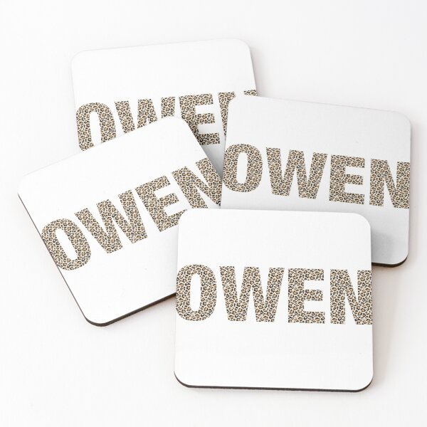 Item preview, Owen name Owen leopard pattern my name is Owen gift birthday holiday anniversary Essential Inspiration Joy Mood Funny designed and sold by DesignByHeartUK.