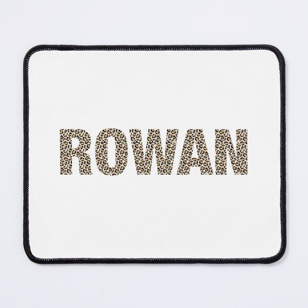 Item preview, Rowan name Rowan leopard pattern my name is Rowan gift birthday holiday anniversary Essential Inspiration Joy Mood Funny designed and sold by DesignByHeartUK.